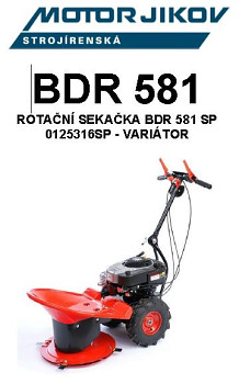 Technický rozkres BDR 581SP-VARIATOR