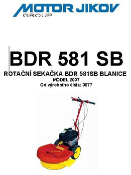 Technický rozkres BDR 581SB-5 BLANICE