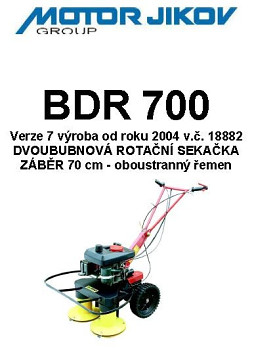 Technický rozkres BDR 700-2004