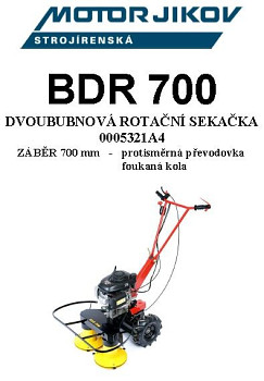 Technický rozkres BDR 700-2009