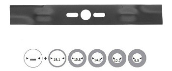 Nůž univerzál 53,0cm (s redukcemi)