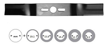 Nůž mulčovací-univ.53,0cm (s redukcemi)