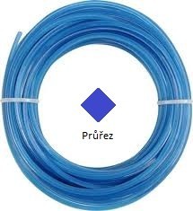 Žací struna 2,4mm-15m hvězda