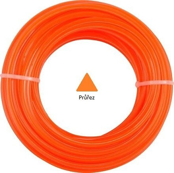 Žací struna 3,0mm-12m 3-hvězda